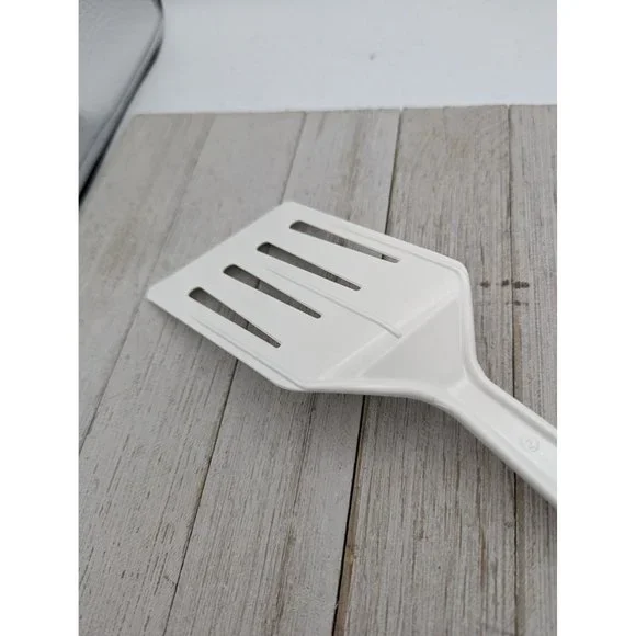 Hutzler Spatula Nylon Slotted Reinforced Turner Flipper No 717 White LOPOL - Picture 6 of 7